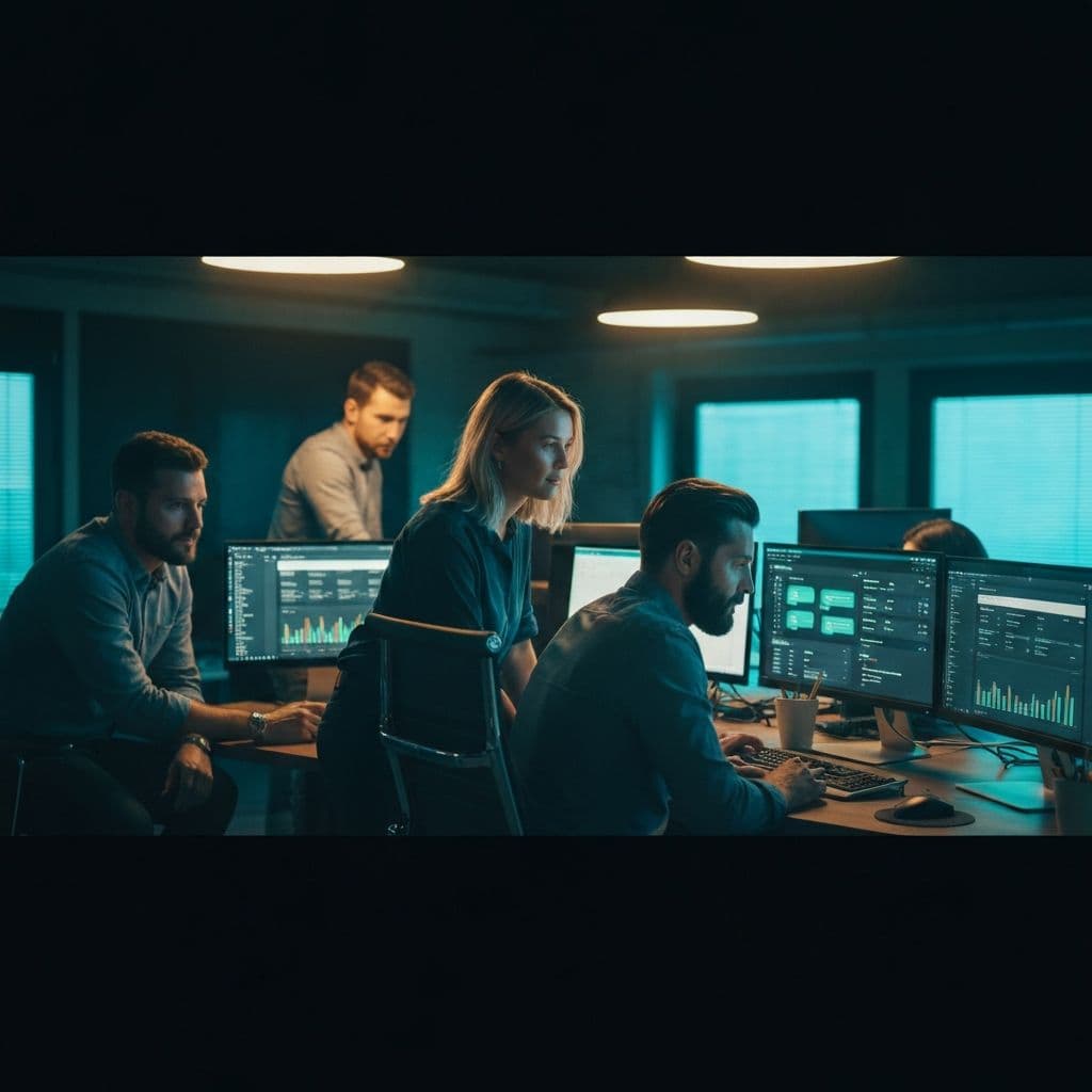 WaveAssist team working in a modern office